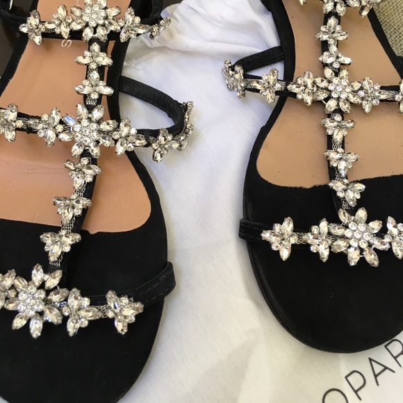 CosmoParis Black Sandals - Picture 1 of 3